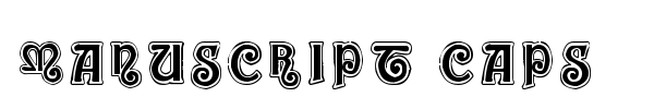 ManuScript Caps font preview